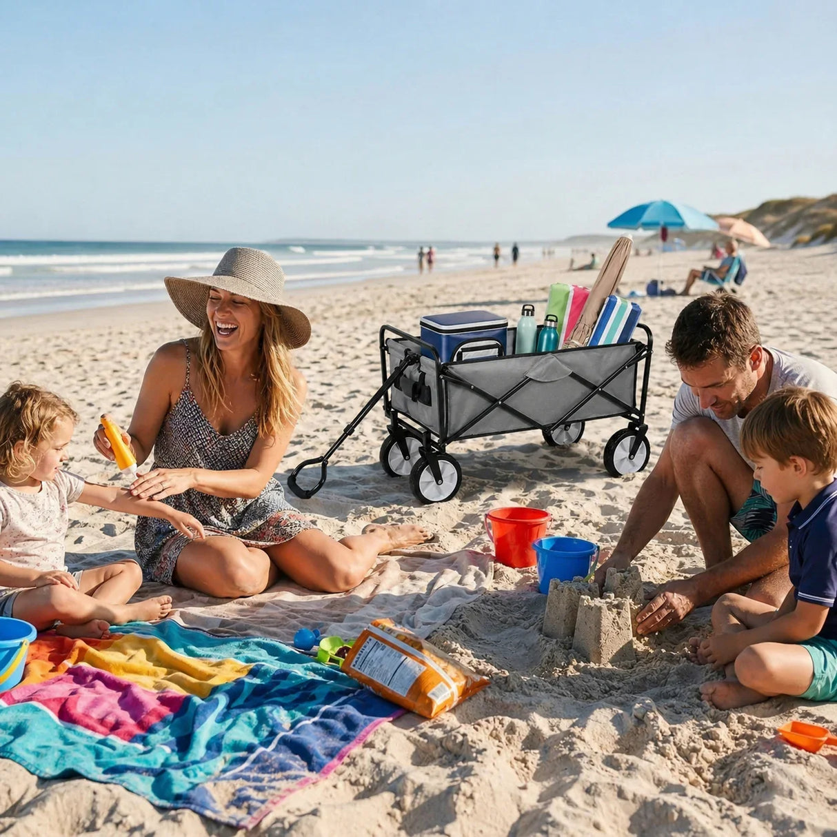 All-Terrain Festival & Beach Drinks Trolley Grey