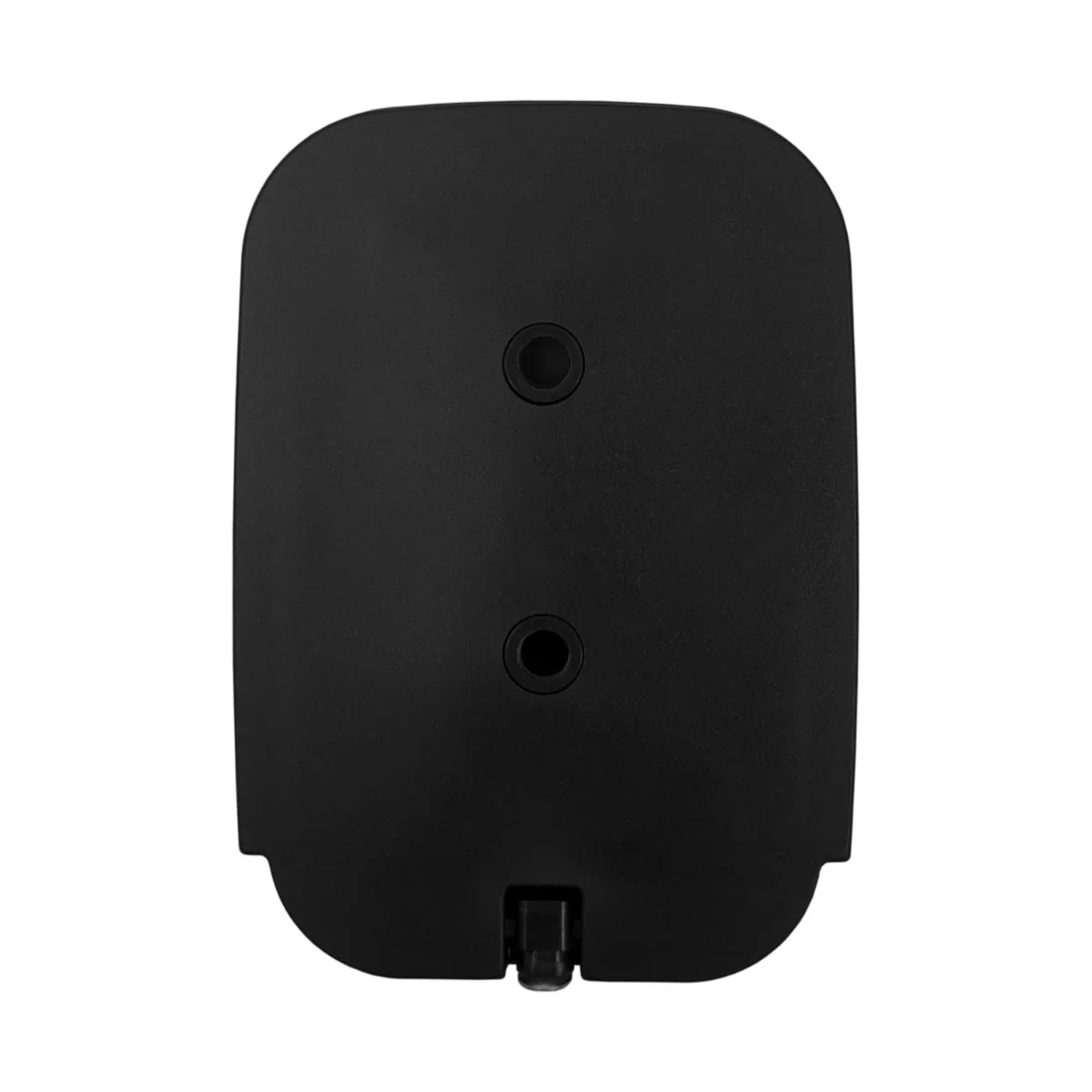 Black T-Mech swing gate opener control box with two mounting holes, designed for easy installation and secure operation