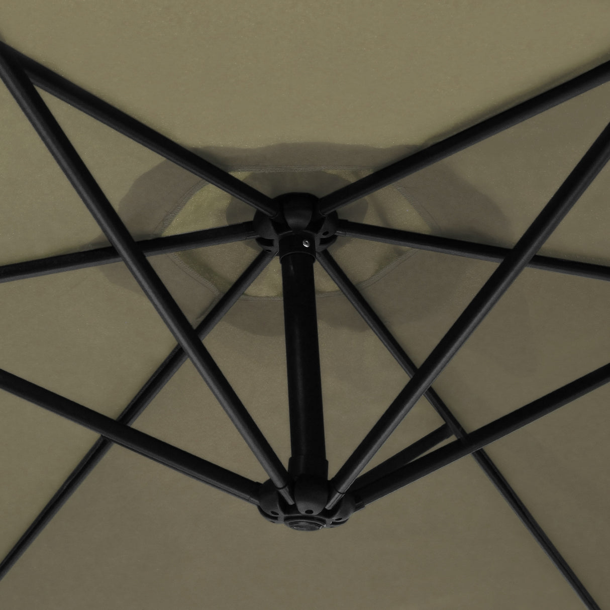 Beige Cantilever Parasol & Fan Base