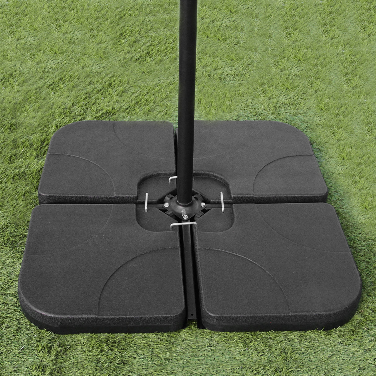 Black Cantilever Parasol & Square Base