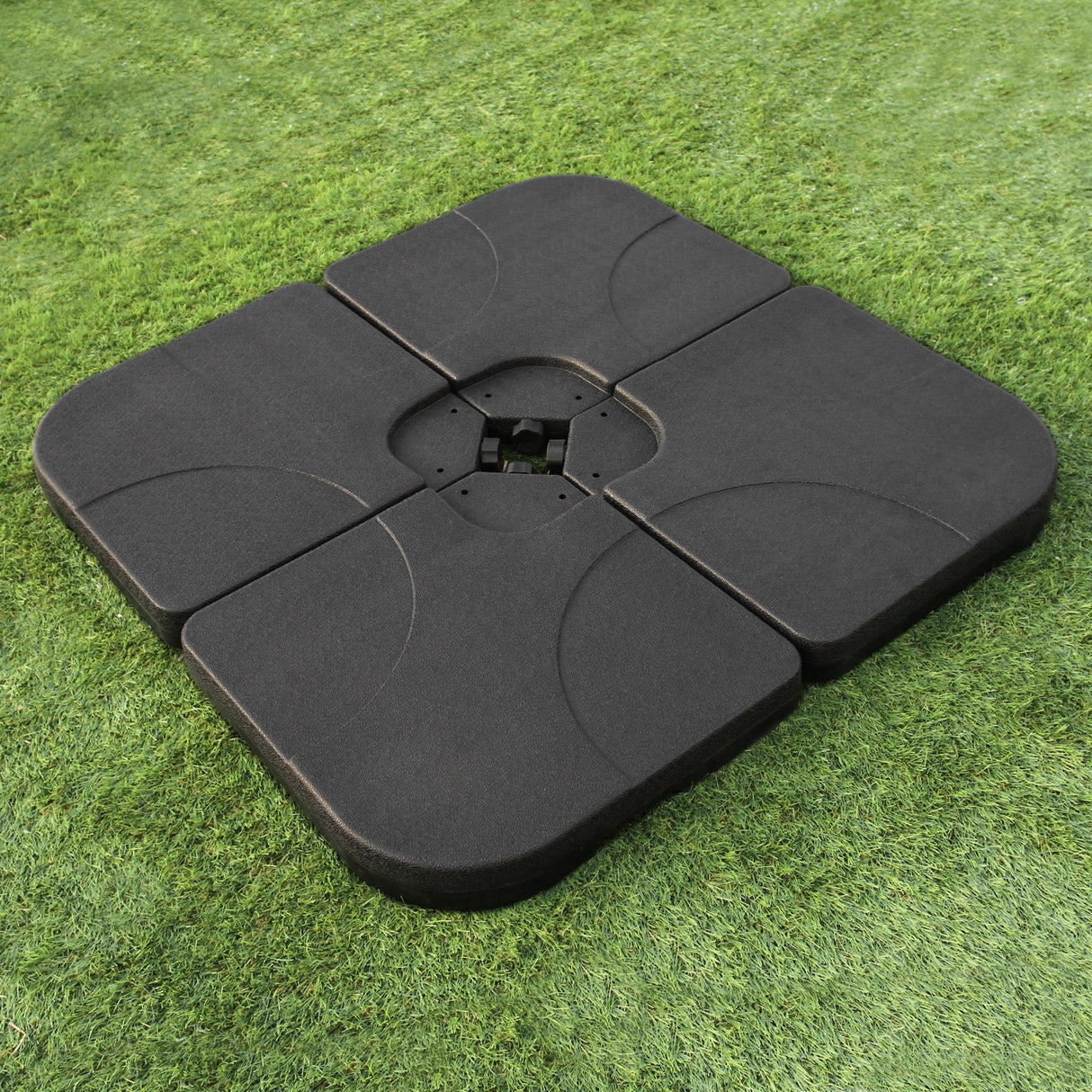 Black Cantilever Parasol & Square Base