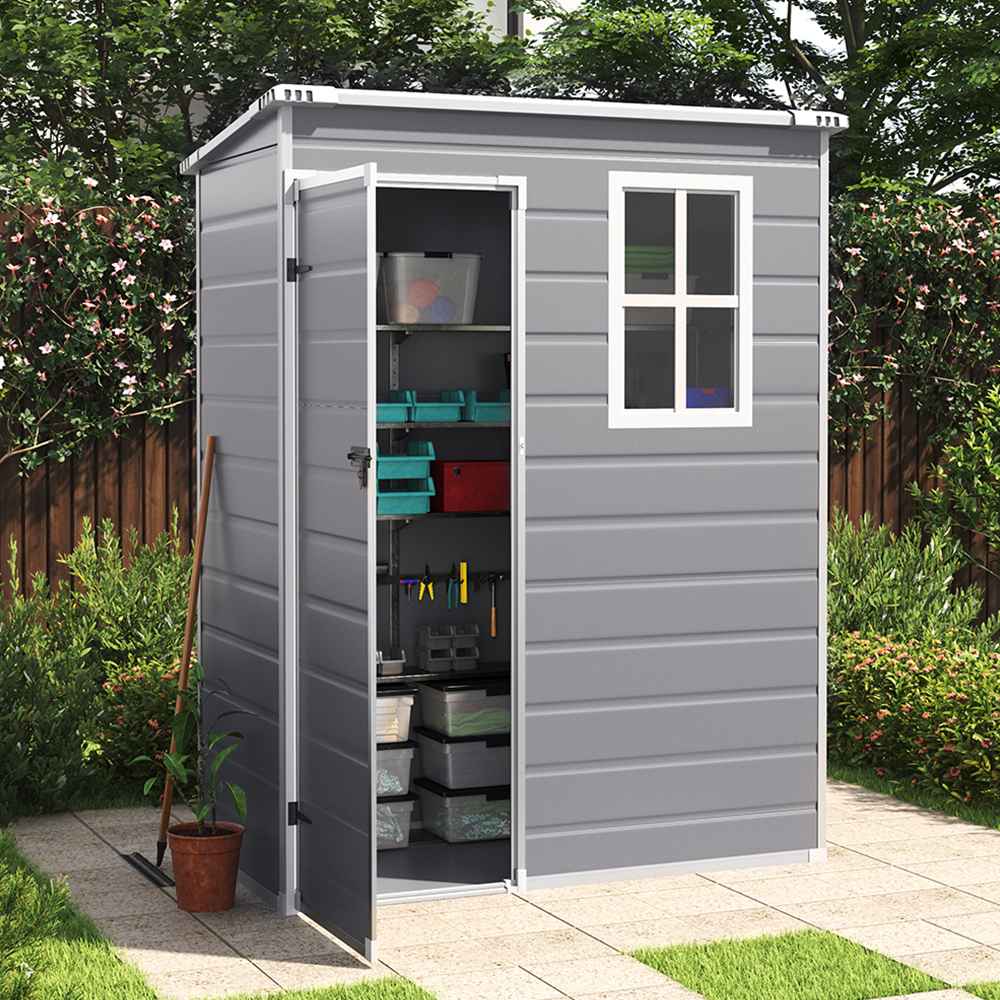 5x3ft Plastic Garden Tool Shed
