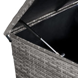 Rattan Cushion Storage Box - Grey