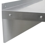 5ft Stainless Steel Catering Bench & 2 x Wall Mounted Shelves