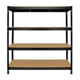 Monster Racking Q-Rax Heavy Duty Storage Shelving, 160cm W, 60cm D, Black