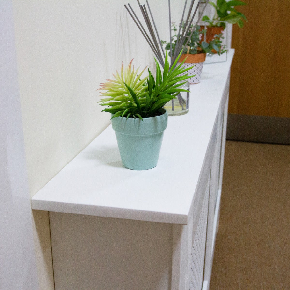 Radiator Cover MDF White 1115mm