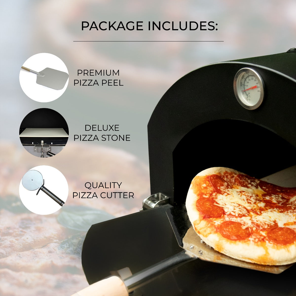 KuKoo Outdoor Pizza Oven & Pizza Peel