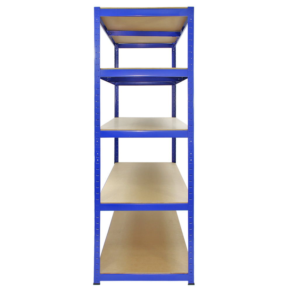 Monster Racking T-Rax Strong Storage Shelves, Blue, 120cm W, 60cm D, Set of 10