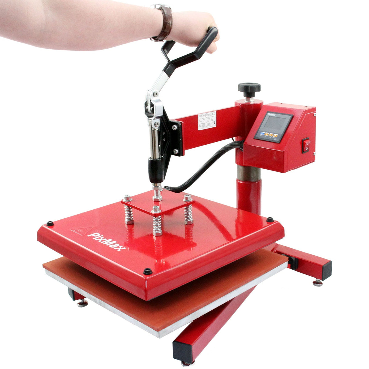 PixMax 38cm x 38cm Swing Heat Press Machine