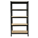 Monster Racking T-Rax Heavy Duty Shelving Units, Black, 75cm W, 30cm D, Set of 10