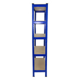 Monster Racking T-Rax Heavy Duty Shelving Units, Blue, 75cm W, 30cm D, Set of 4