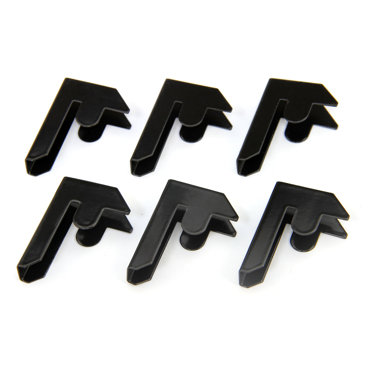 Monster Racking T-Rax Garage Shelving Bay Connector Clips, Pack of 6, Black