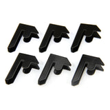 Monster Racking T-Rax Garage Shelving Bay Connector Clips, Pack of 6, Black