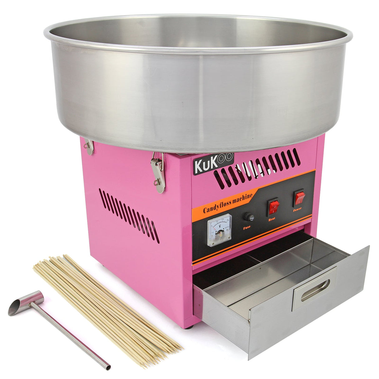 KuKoo Candy Floss Machine & 500 Candy Floss Sticks