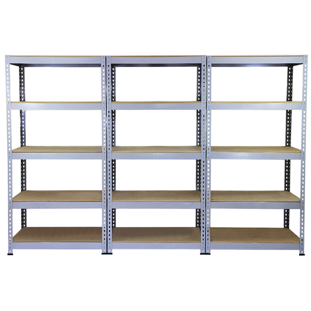 10 x Q-Rax Grey Metal Racking Units 90 x 50 x 180cm