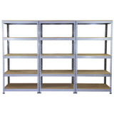 10 x Q-Rax Grey Metal Racking Units 90 x 50 x 180cm