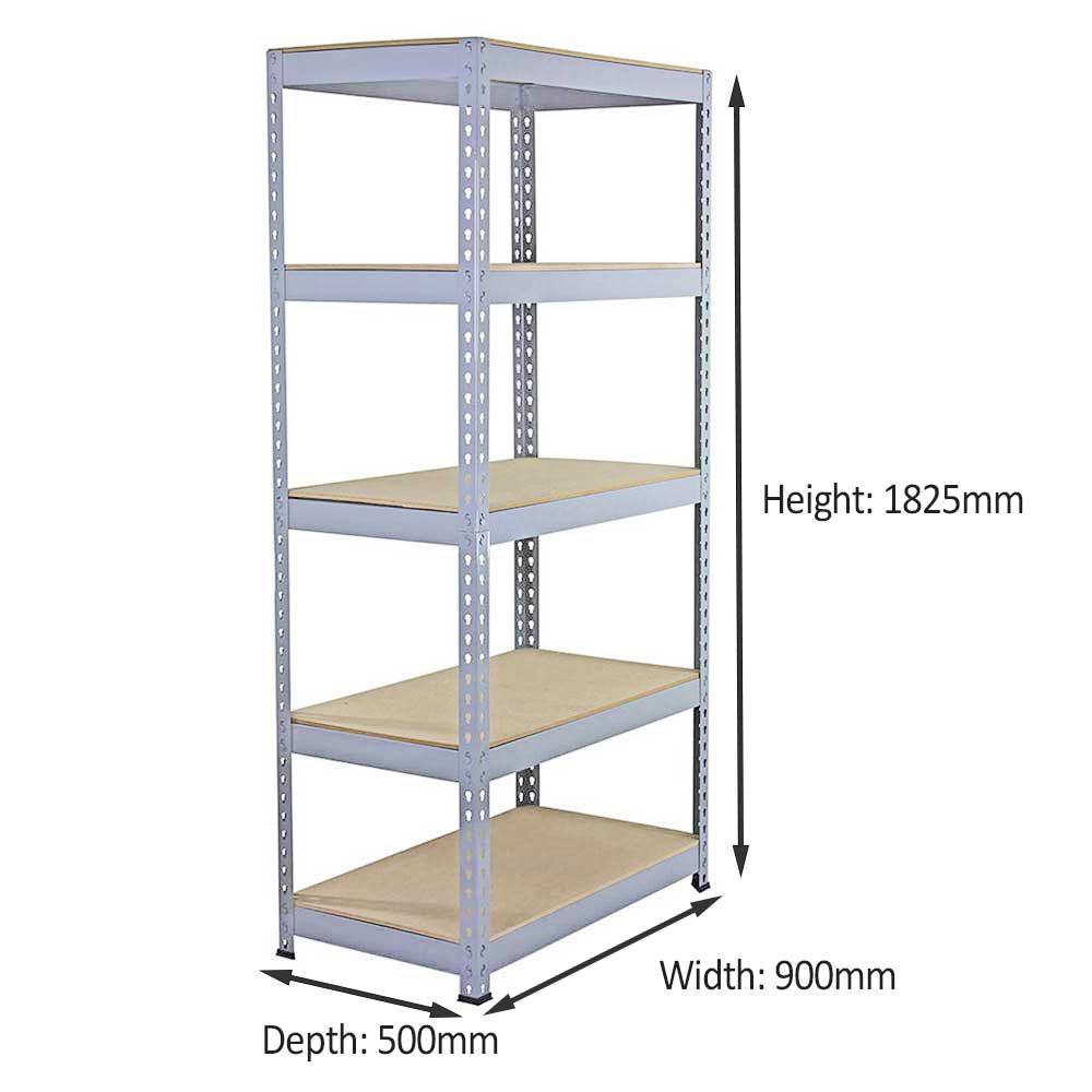 10 x Q-Rax Grey Metal Racking Units 90 x 50 x 180cm