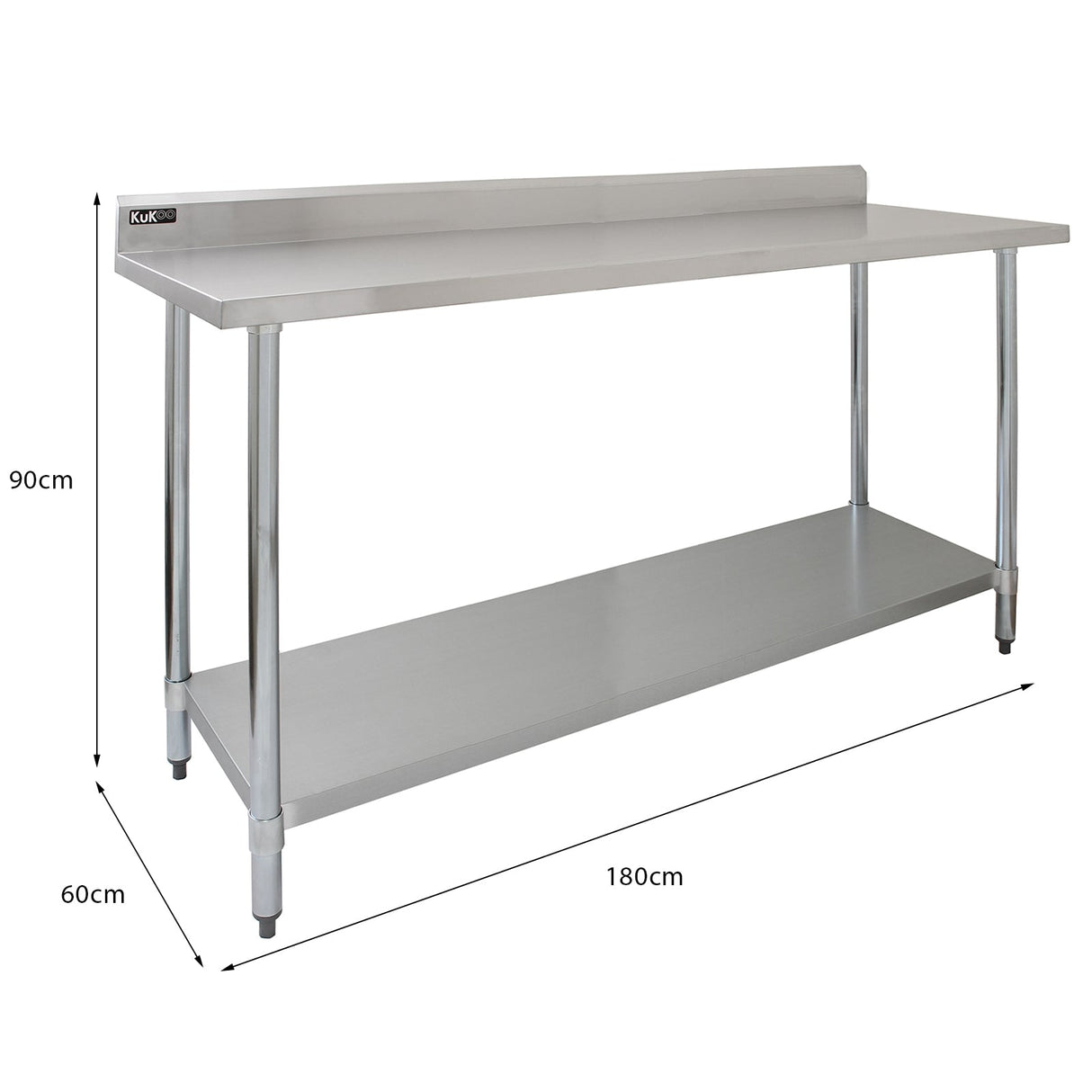 6ft Catering Bench With Single Over-Shelf