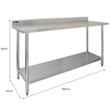 6ft Catering Bench With Single Over-Shelf