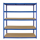 Monster Racking T-Rax 3 x Extra Wide Storage Shelves, Blue, 160cm W, 60cm D