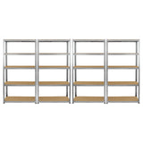 Galwix 90cm Racking Bundle: Corner Shelving and 4 Garage Racking Bays