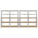 Monster Racking 4 x Galwix Galvanised Steel Shelves, 90cm Wide