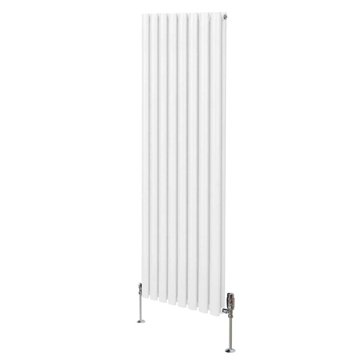 Oval Column Radiator & Valves - 1600mm x 480mm – White