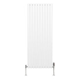 Oval Column Radiator & Valves - 1600mm x 600mm – White