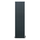 Aluminium Radiator & Valves – 1800mm x 475mm – Anthracite Grey