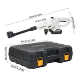 21V Cordless Handheld Pressure Washer – White & Black