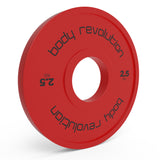 2 x 2.5kg Fractional Bumper Plates