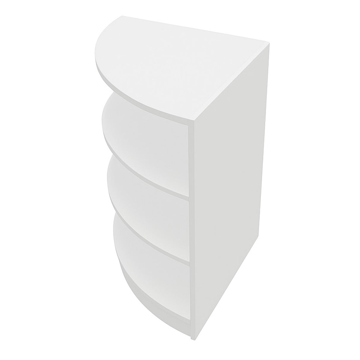 Retail Shop Corner Counter LM60 - White