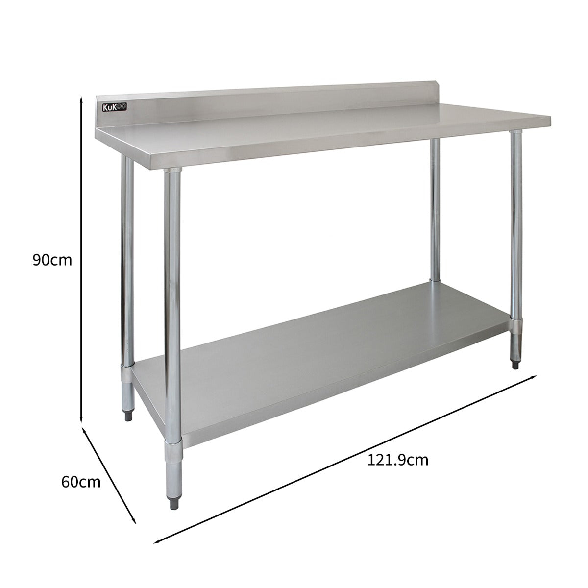 Commercial Stainless Steel Catering Table - 4FT Wide