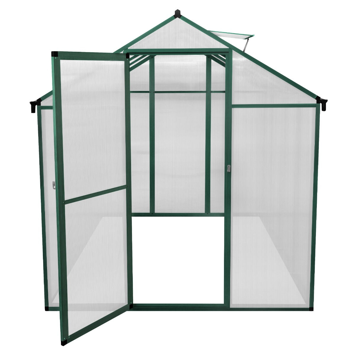 Polycarbonate Greenhouse 6ft x 8ft – Green