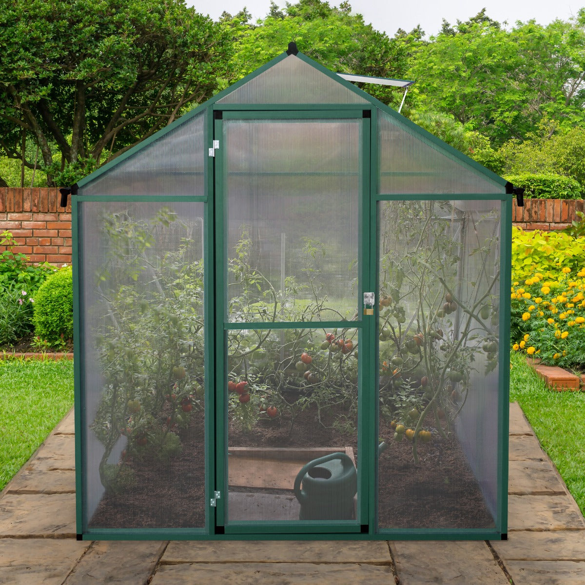 Polycarbonate Greenhouse 6ft x 8ft – Green