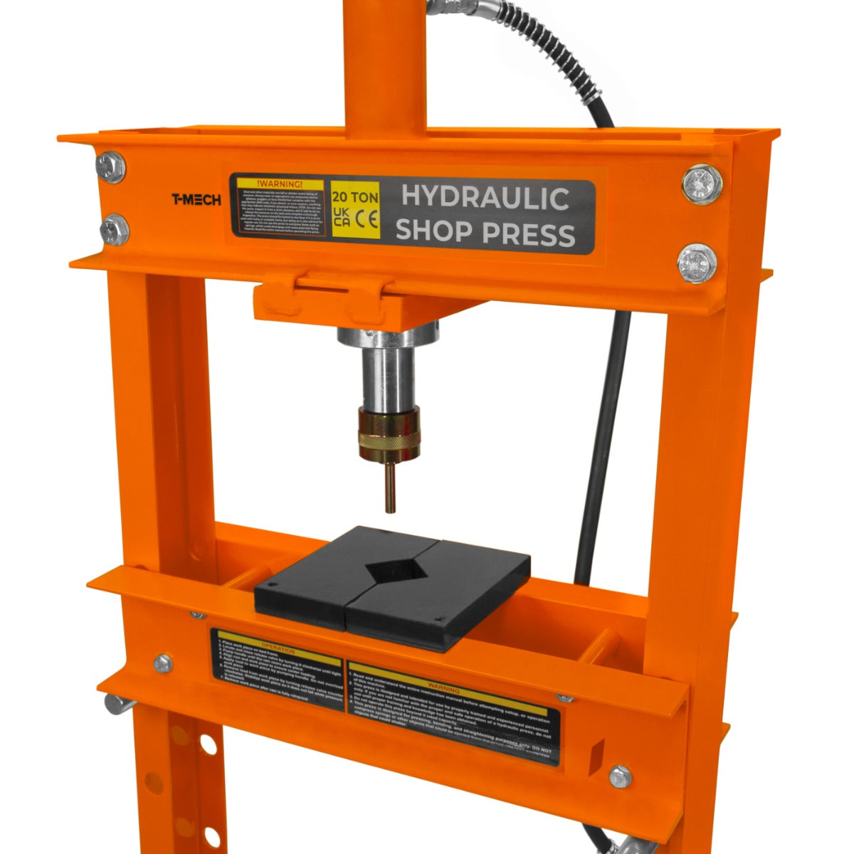 Hydraulic Shop Press with Gauge – 20 Tonne