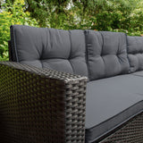 Rattan Corner Set - Black