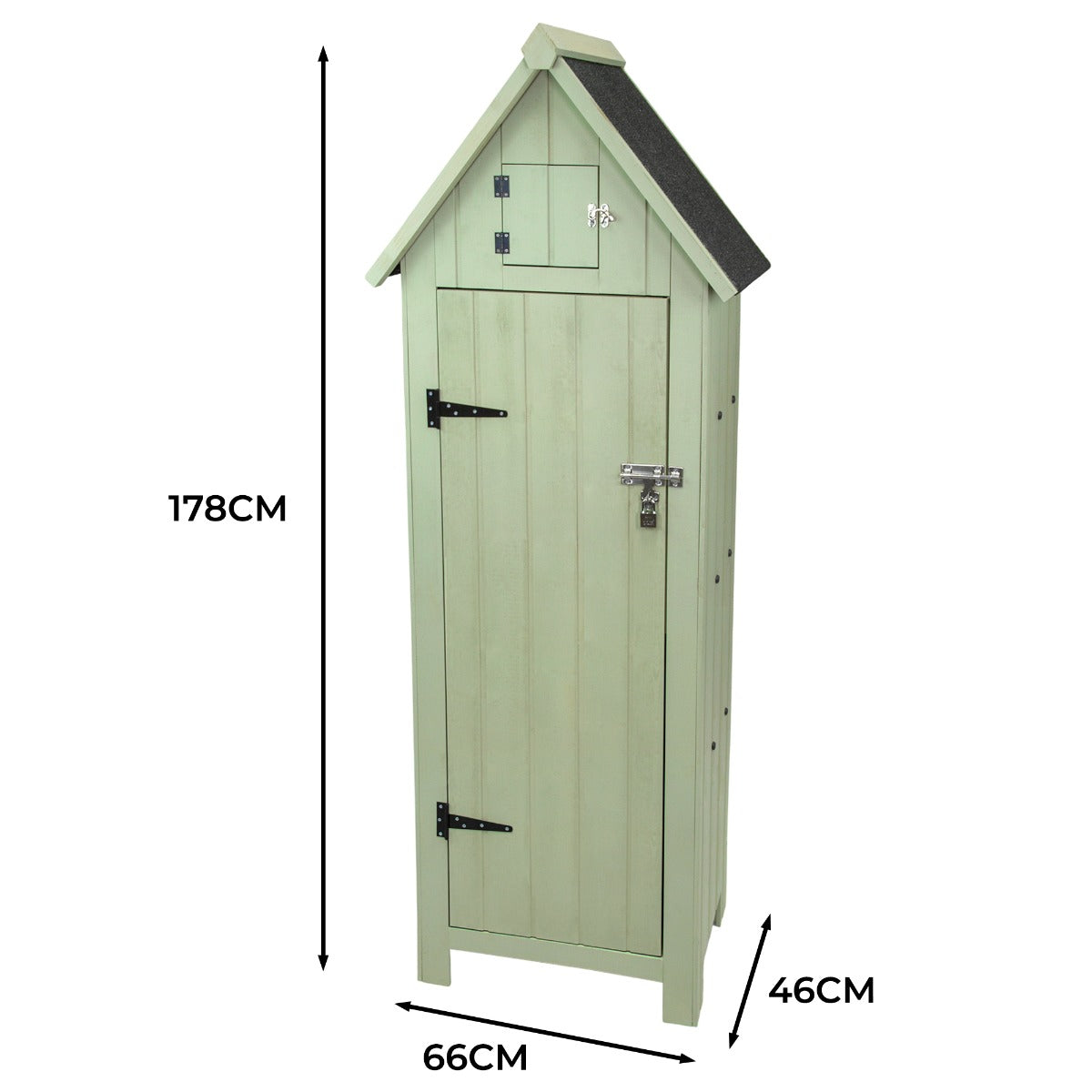 Wooden Garden Shed – Green