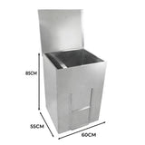 Galvanised Coal Bunker - 150kg