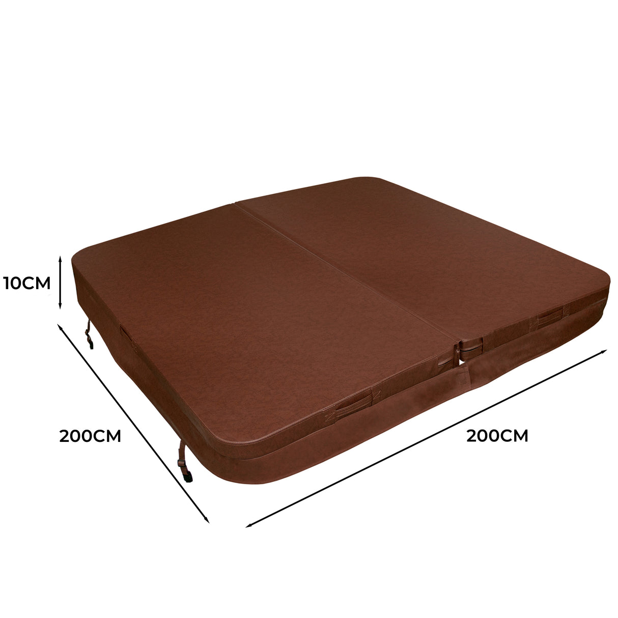 2m Hot Tub Spa Cover – Brown