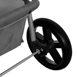 Pet Stroller with Rain Cover – Grey