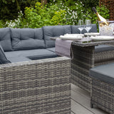 Rattan Corner Set - Grey