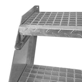 Adjustable 5 Section Galvanised Staircase - 600mm Wide