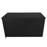 Rattan Cushion Storage Box - Black