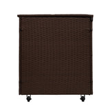 Rattan Cushion Storage Box - Brown