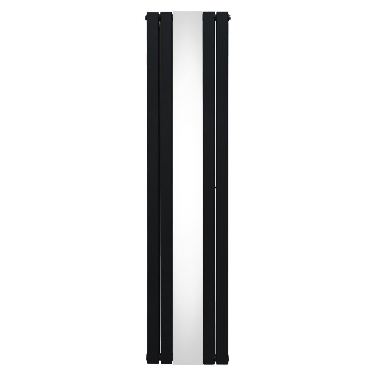 Flat Mirror Radiator - 1800mm x 425mm - Black