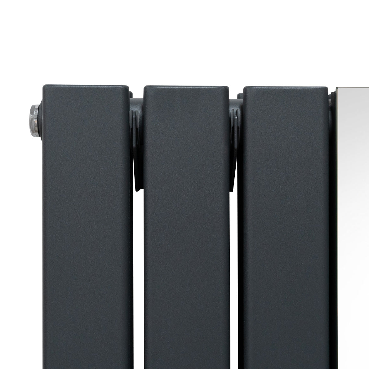 Flat Mirror Radiator - 1800mm x 565mm - Anthracite Grey