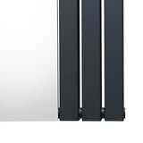 Flat Mirror Radiator - 1800mm x 565mm - Anthracite Grey