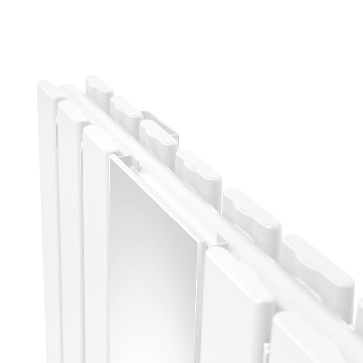 Flat Mirror Radiator - 1800mm x 565mm - White