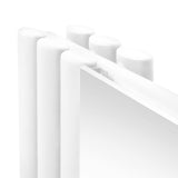 Oval Mirror Radiator - 1800mm x 380mm - White